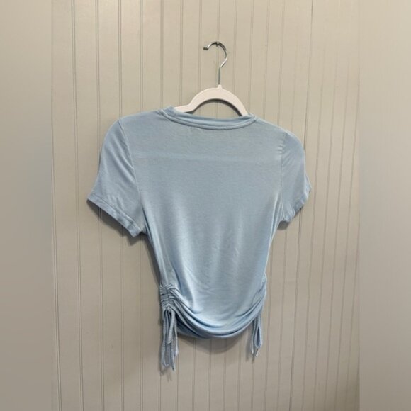 Shein Ruched Drawstring Tee Size S - Picture 3 of 6